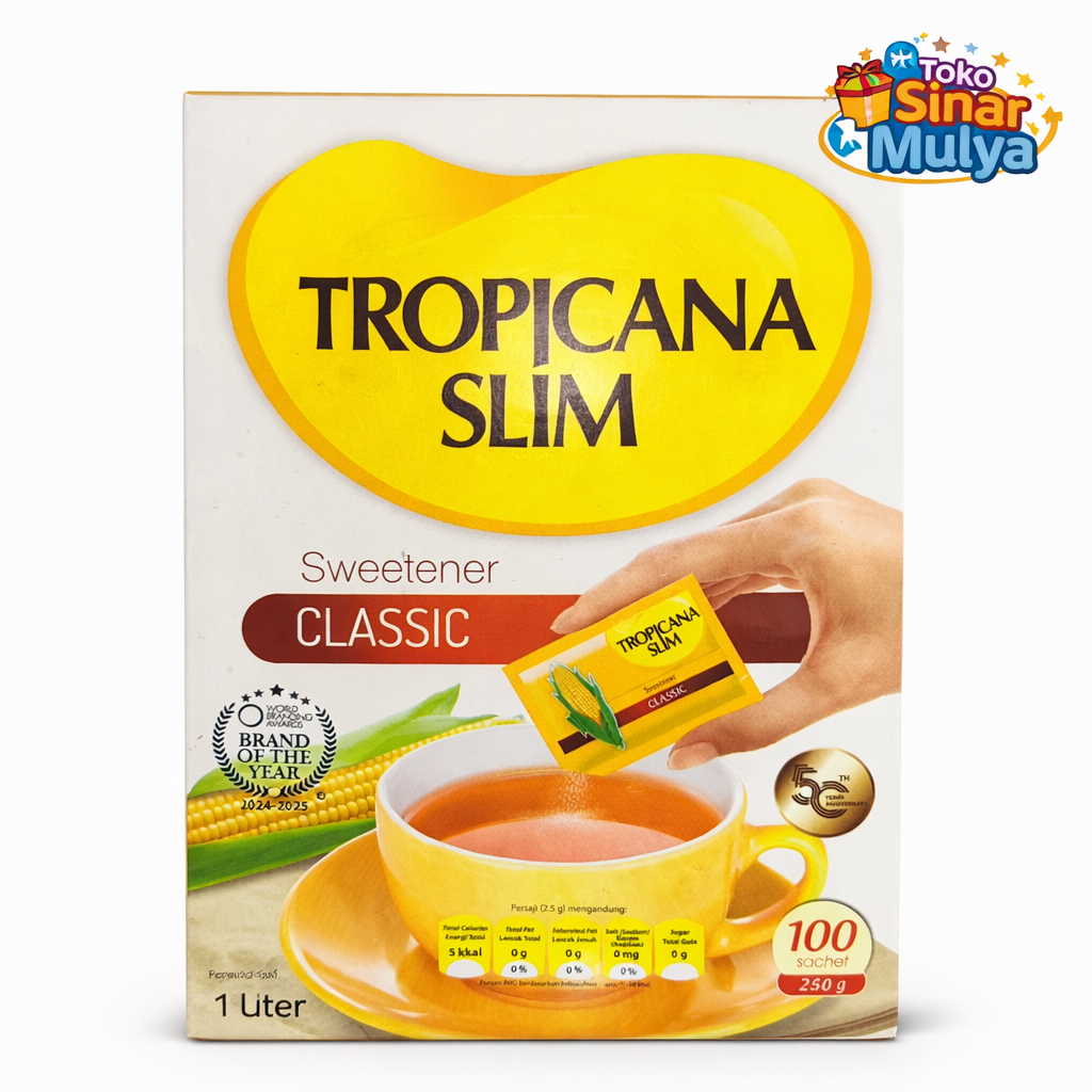 Tropicana Slim β Pemanis Rendah Kalori 100 Sachet (250 g)