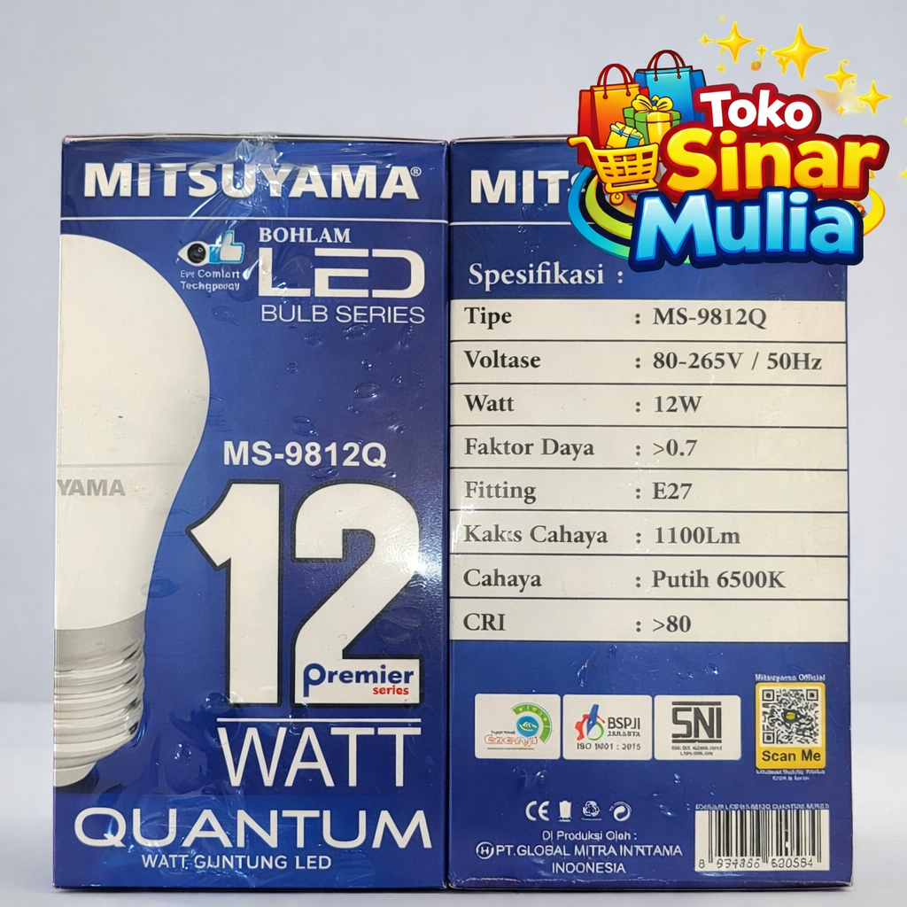Lampu LED 12 Watt – Mitsuyama MS-9812Q