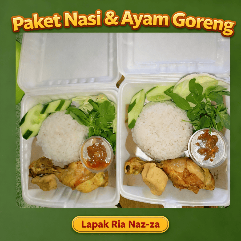 Paket Nasi Ayam Goreng - Lapak Ria Naz-za