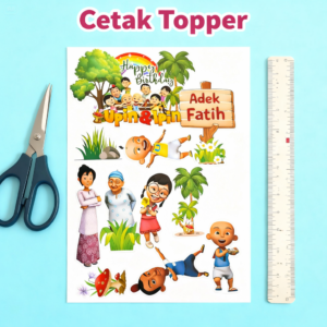 Cetak Topper 10R - Untuk Kue Ultah