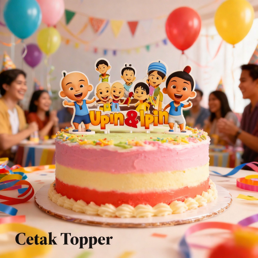 Cetak Topper 10R - Untuk Kue Ultah - Gambar 2