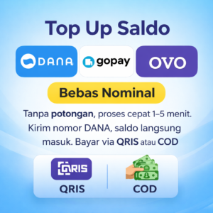 TOP UP EWALLET BEBAS NOMINAL
